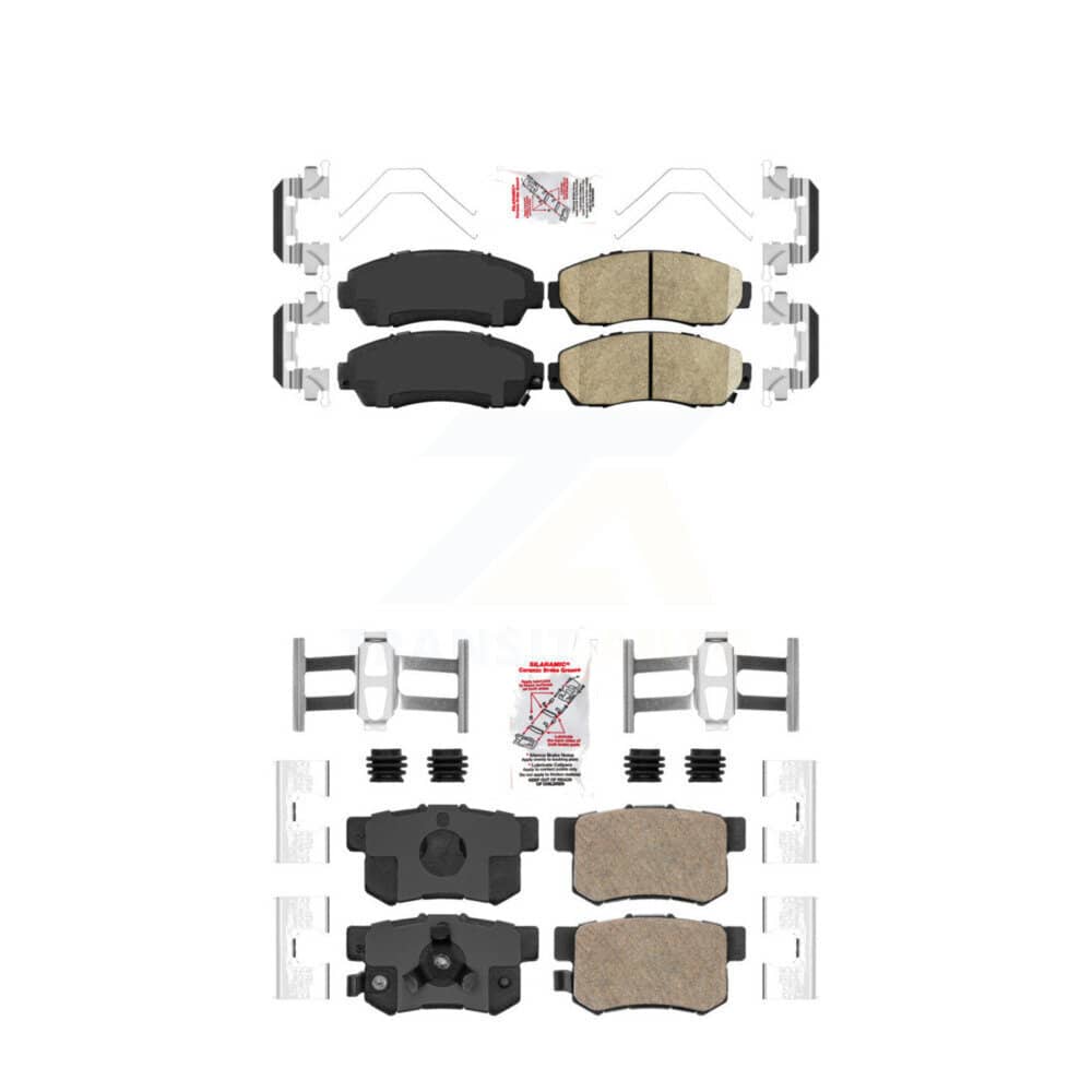 AmeriBRAKES - KNF-100317 - Front and Rear Disc Brake Pad Kits