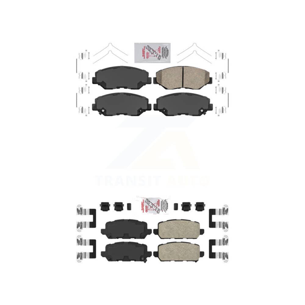 AmeriBRAKES - KNF-100320 - Front and Rear Disc Brake Pad Kits