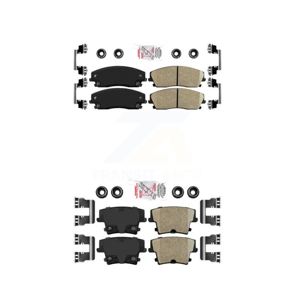 AmeriBRAKES - KNF-100325 - Front and Rear Disc Brake Pad Kits