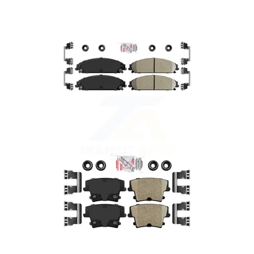 AmeriBRAKES - KNF-100328 - Front and Rear Disc Brake Pad Kits