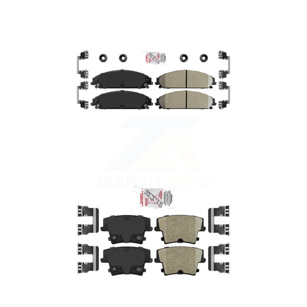 AmeriBRAKES - KNF-100329 - Front and Rear Disc Brake Pad Kits