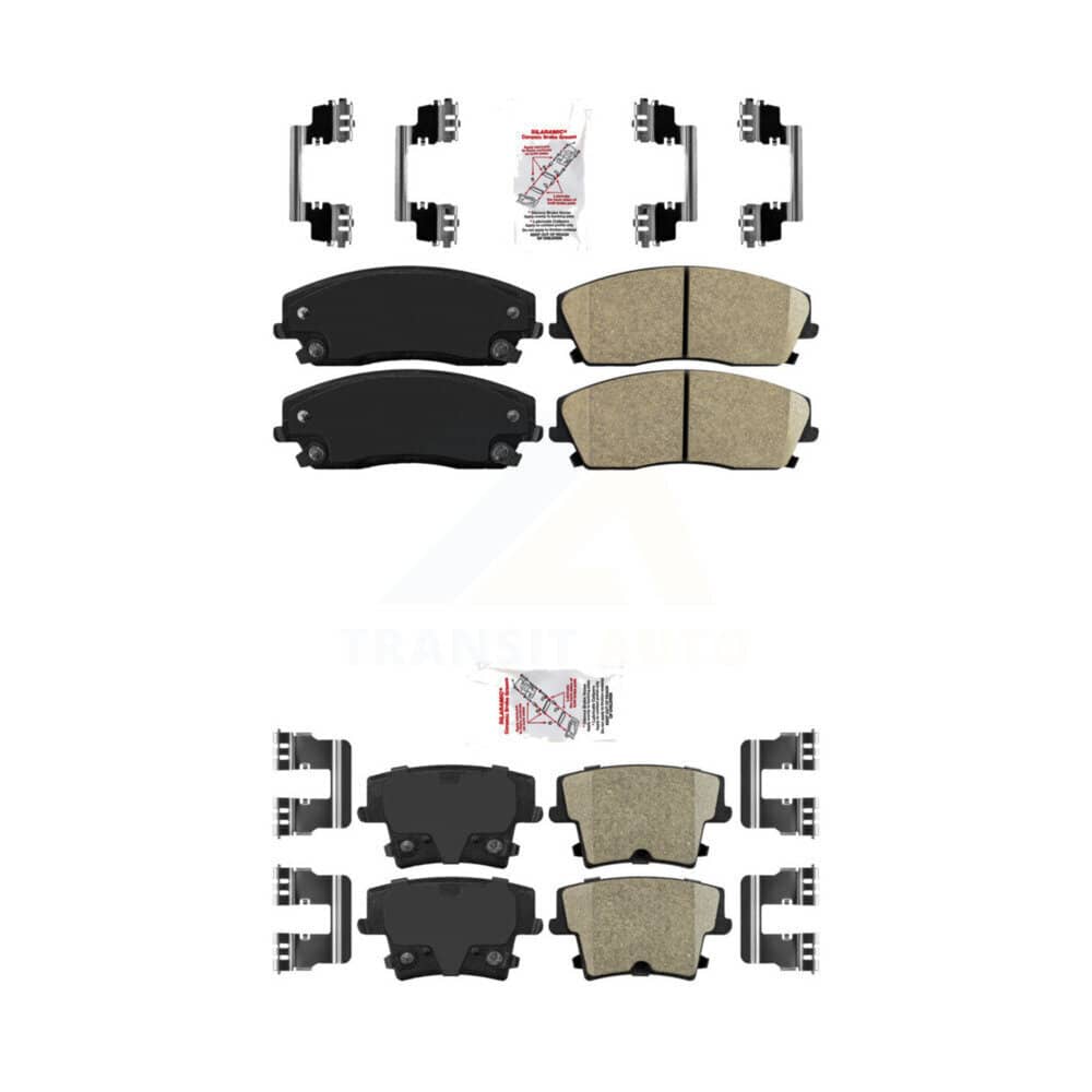 AmeriBRAKES - KNF-100331 - Front and Rear Disc Brake Pad Kits