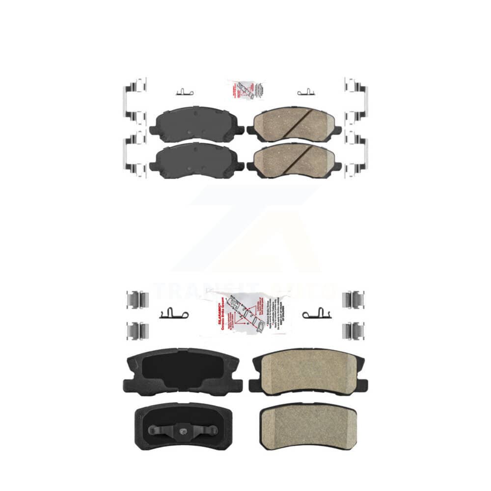 AmeriBRAKES - KNF-100336 - Front and Rear Disc Brake Pad Kits