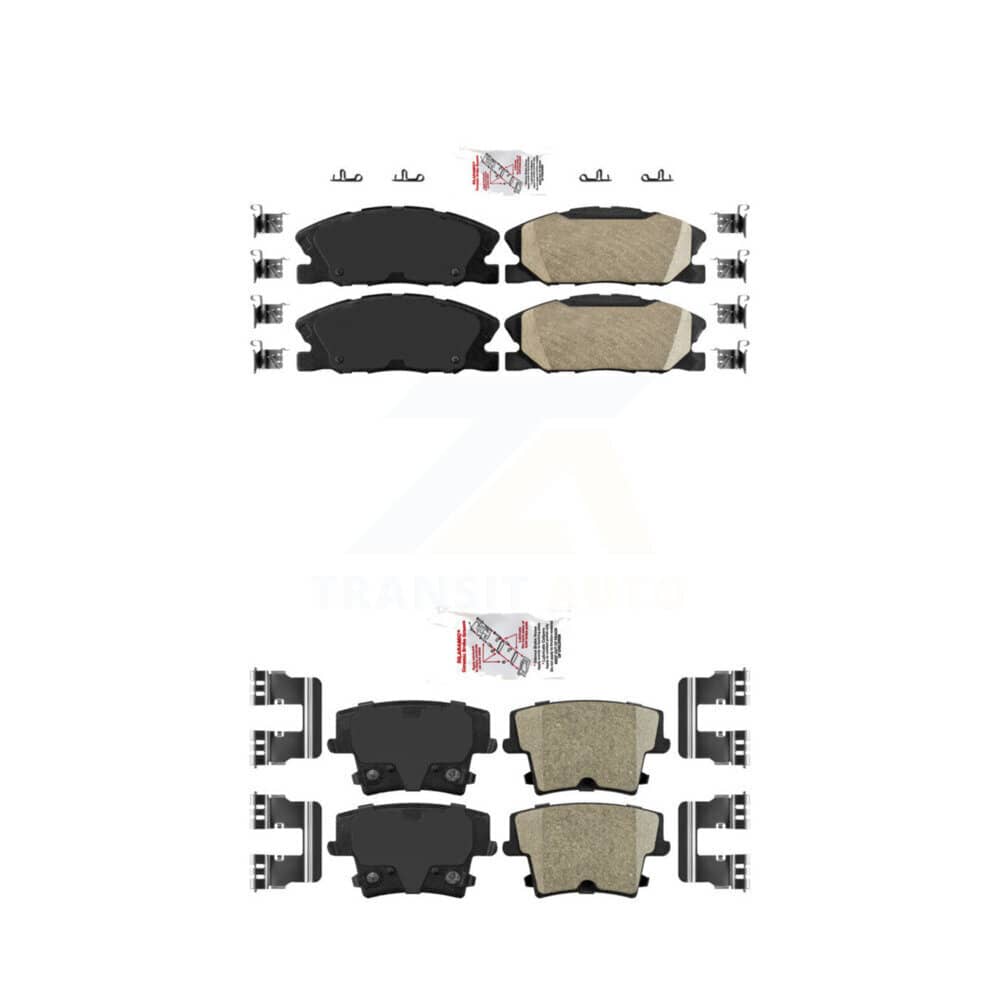AmeriBRAKES - KNF-100360 - Front and Rear Disc Brake Pad Kits