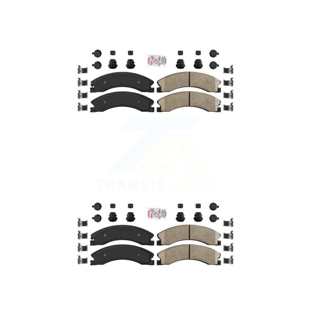 AmeriBRAKES - KNF-100372 - Front and Rear Disc Brake Pad Kits