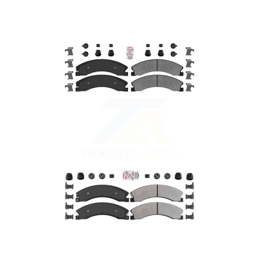 AmeriBRAKES - KNF-100374 - Front and Rear Disc Brake Pad Kits