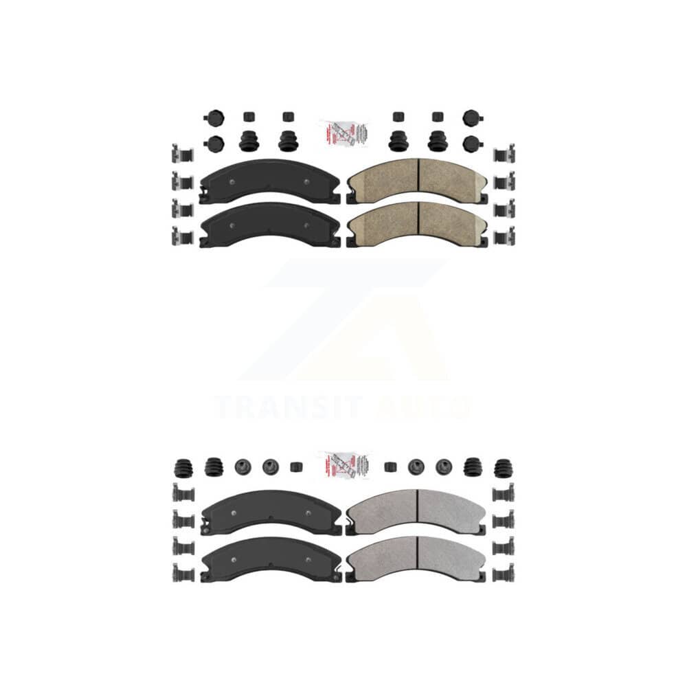 AmeriBRAKES - KNF-100375 - Front and Rear Disc Brake Pad Kits