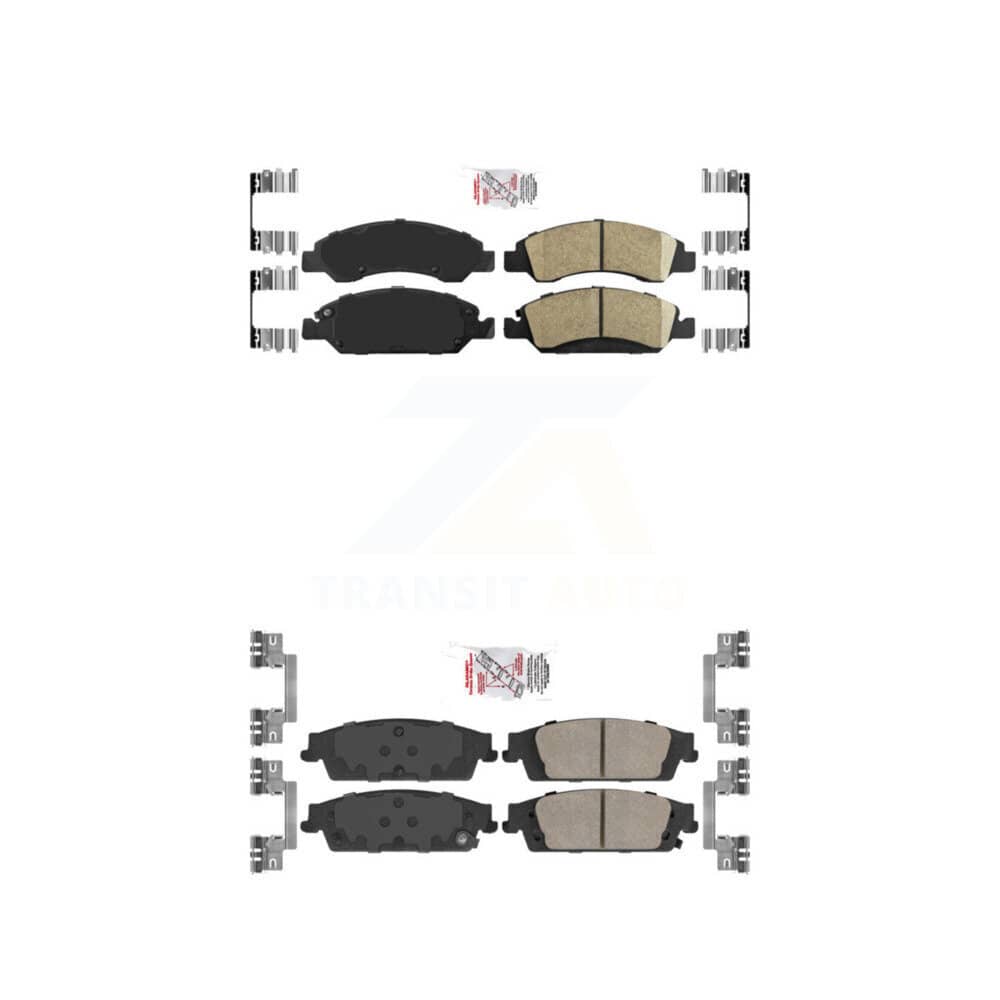 AmeriBRAKES - KNF-100379 - Front and Rear Disc Brake Pad Kits