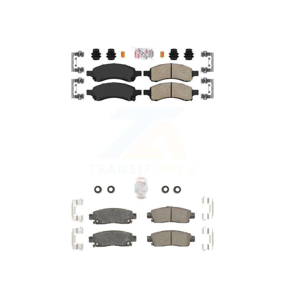 AmeriBRAKES - KNF-100391 - Front and Rear Disc Brake Pad Kits