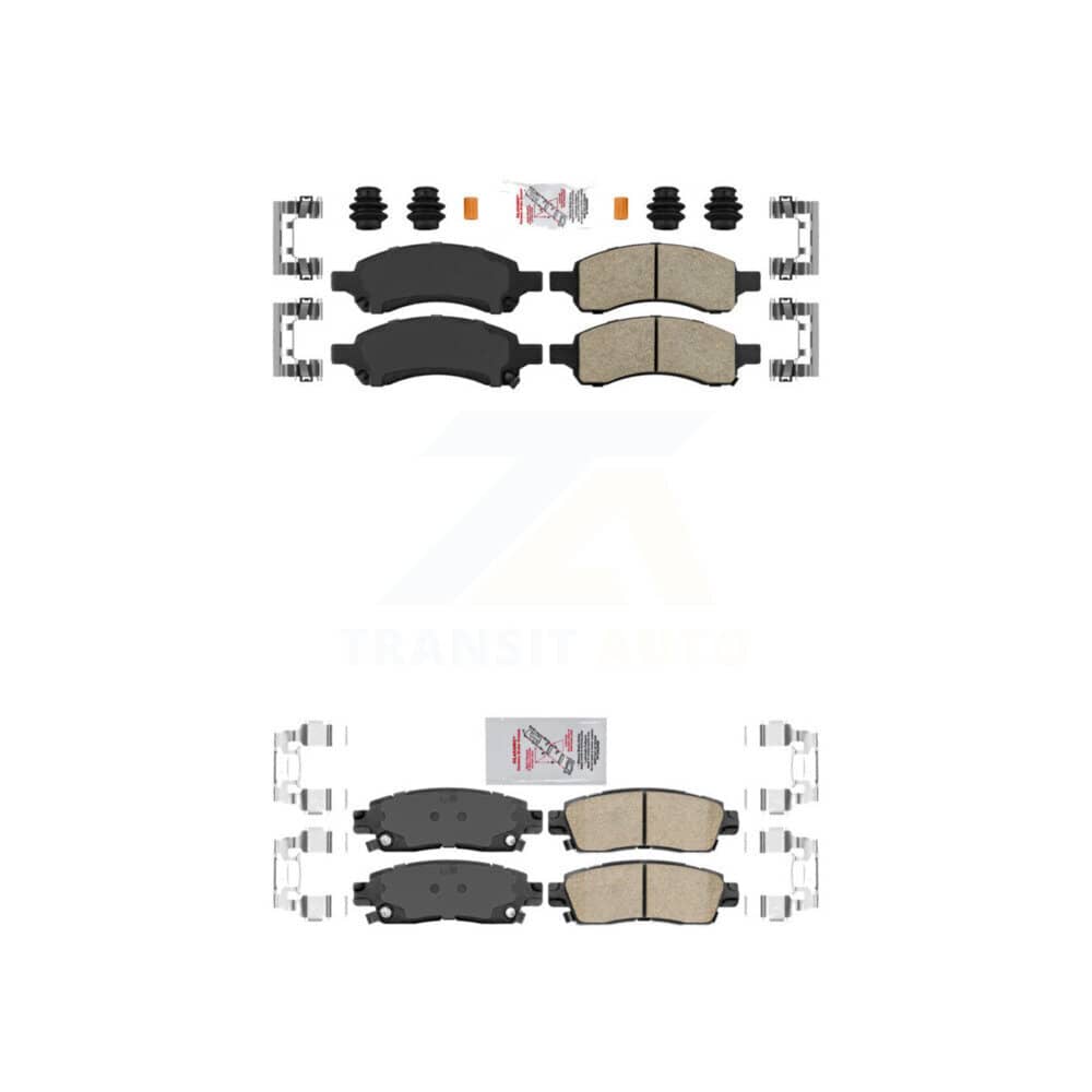 AmeriBRAKES - KNF-100392 - Front and Rear Disc Brake Pad Kits