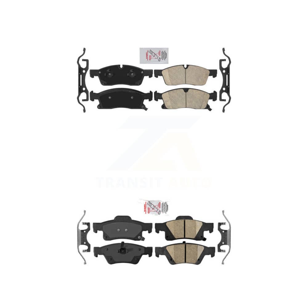 AmeriBRAKES - KNF-100396 - Front and Rear Disc Brake Pad Kits
