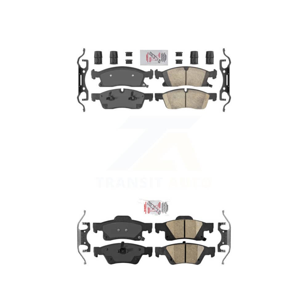 AmeriBRAKES - KNF-100402 - Front and Rear Disc Brake Pad Kits