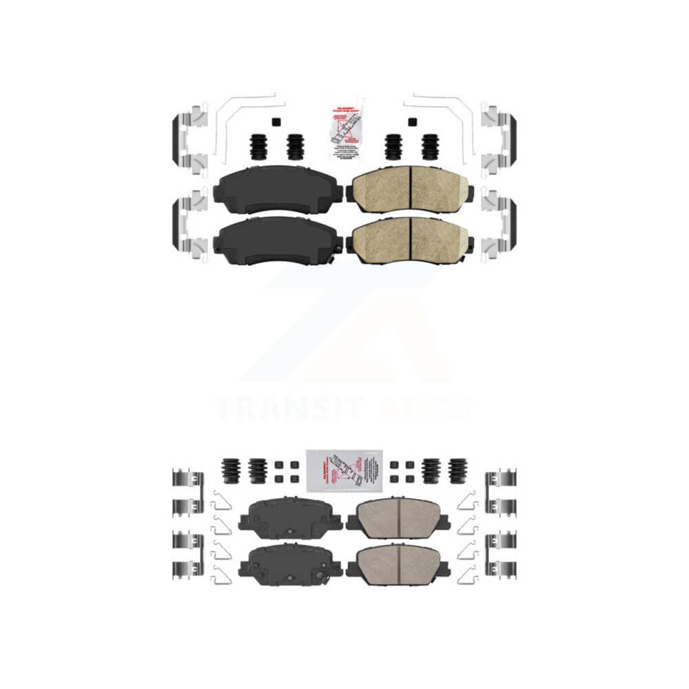 AmeriBRAKES - KNF-100412 - Front and Rear Disc Brake Pad Kits