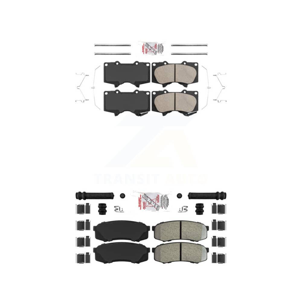 AmeriBRAKES - KNF-100467 - Front and Rear Disc Brake Pad Kits