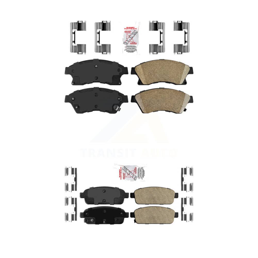 AmeriBRAKES - KNF-100489 - Front and Rear Disc Brake Pad Kits
