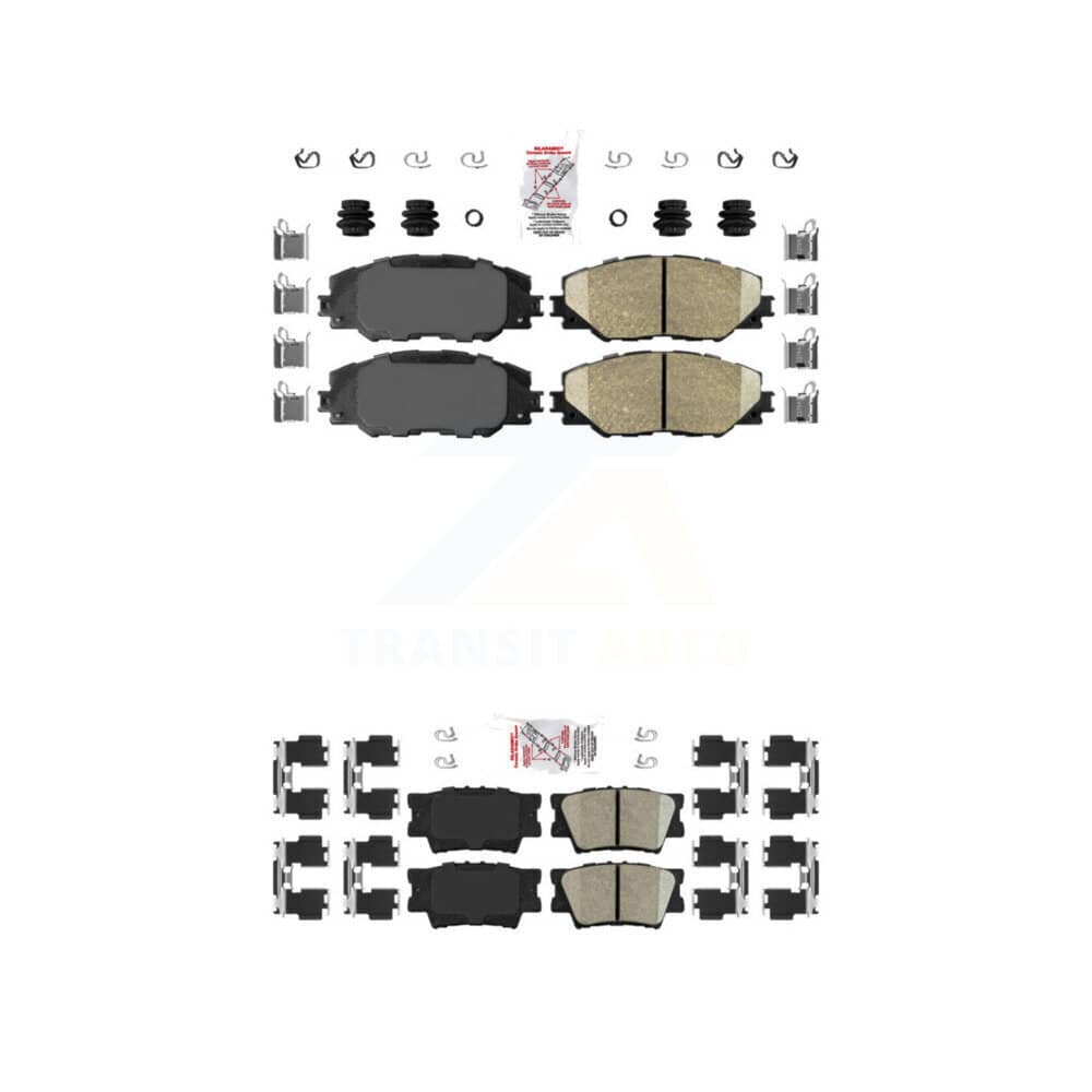 AmeriBRAKES - KNF-100503 - Front and Rear Disc Brake Pad Kits