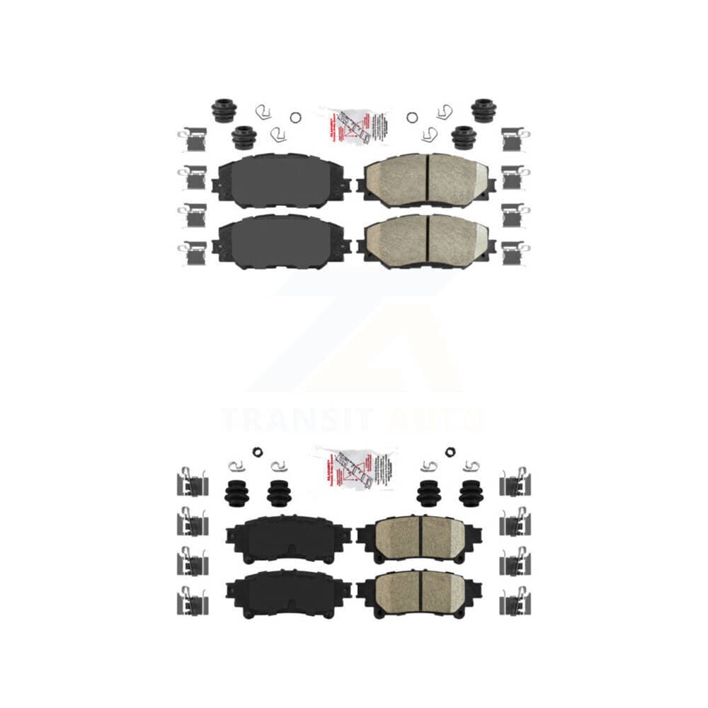 AmeriBRAKES - KNF-100511 - Front and Rear Disc Brake Pad Kits