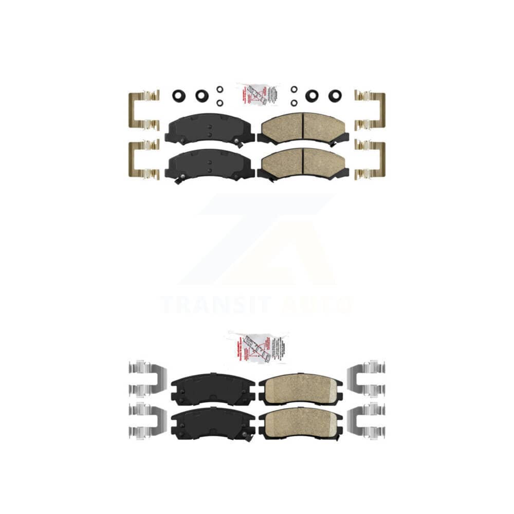 AmeriBRAKES - KNF-100520 - Front and Rear Disc Brake Pad Kits