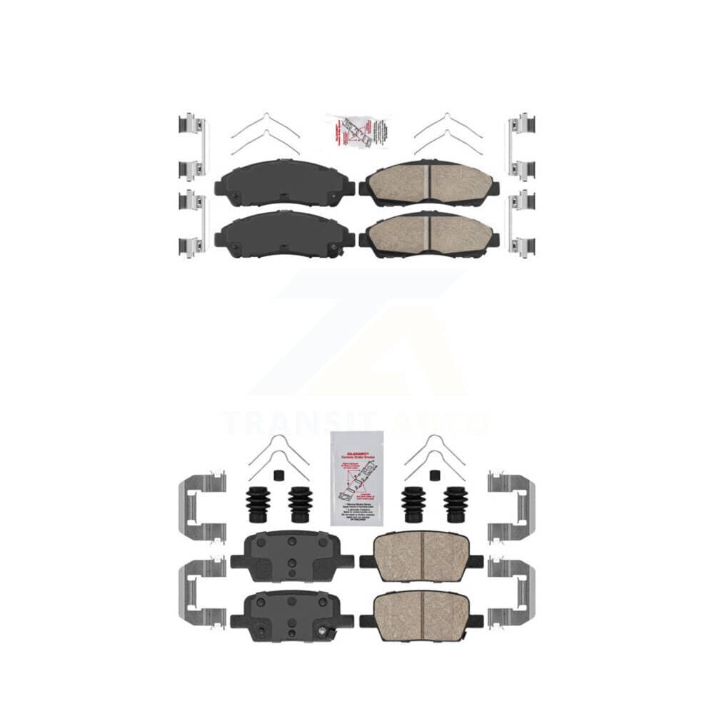 AmeriBRAKES - KNF-100535 - Front and Rear Disc Brake Pad Kits