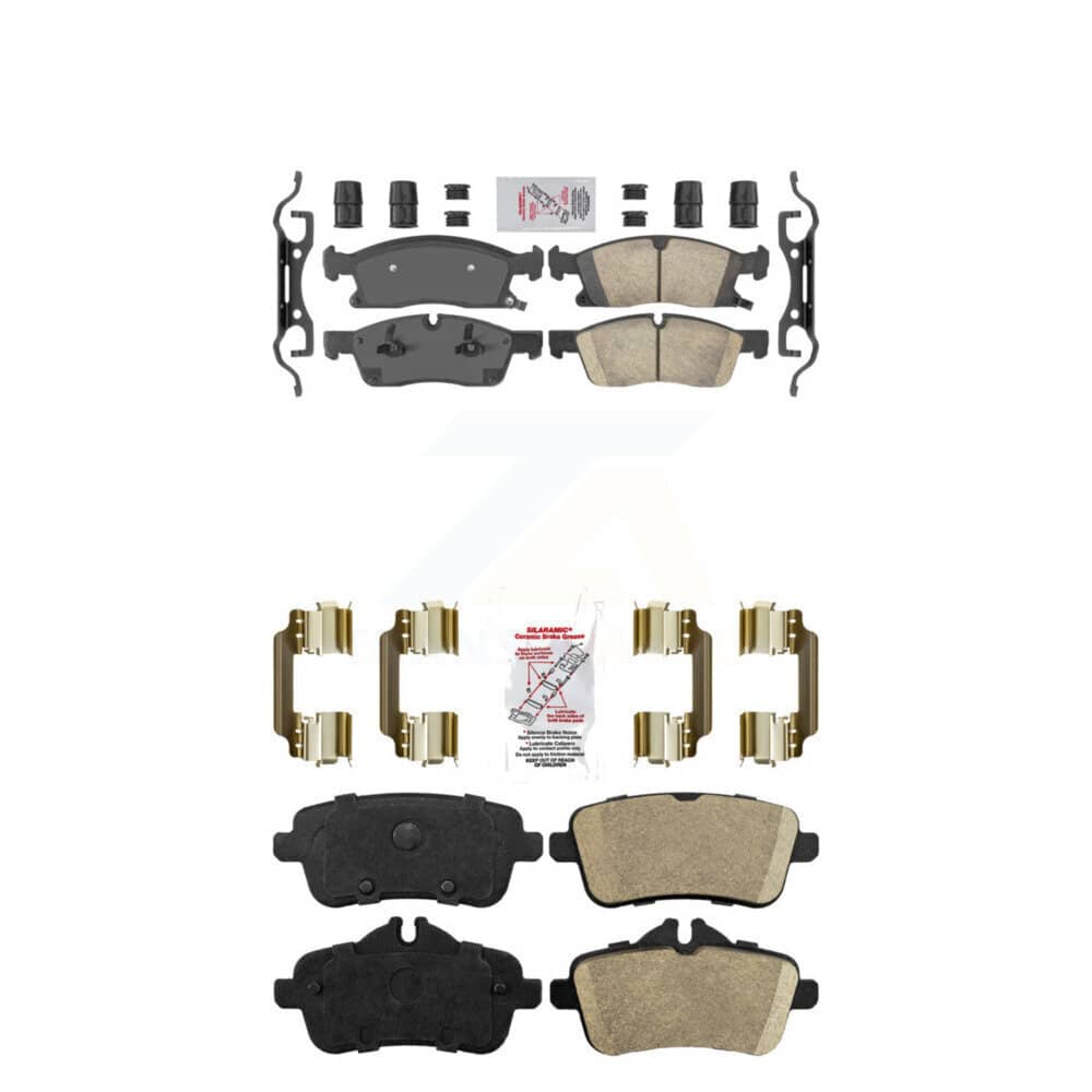 AmeriBRAKES - KNF-100546 - Front and Rear Disc Brake Pad Kits