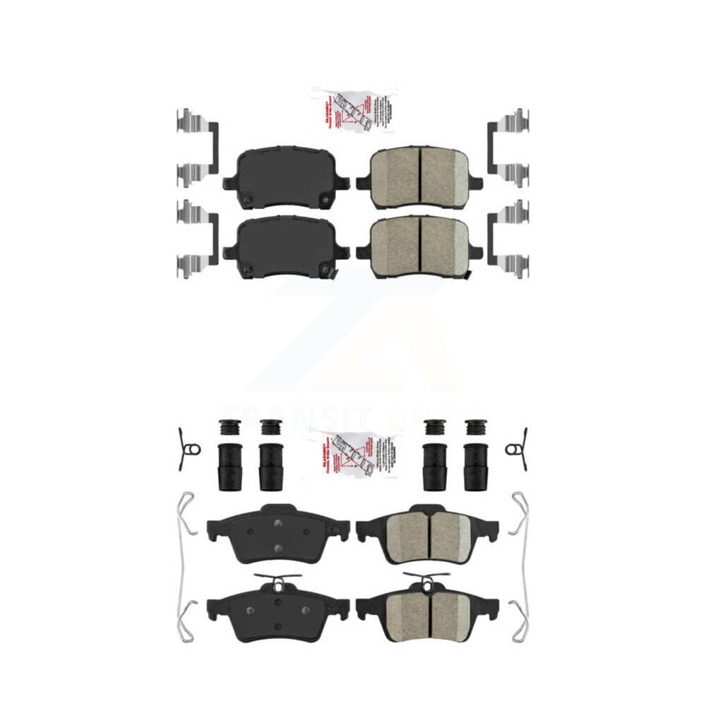 AmeriBRAKES - KNF-100556 - Front and Rear Disc Brake Pad Kits