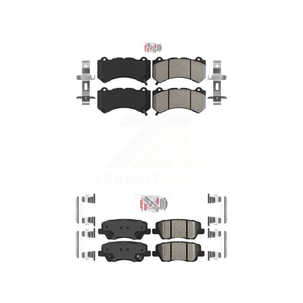 AmeriBRAKES - KNF-100574 - Front and Rear Disc Brake Pad Kits