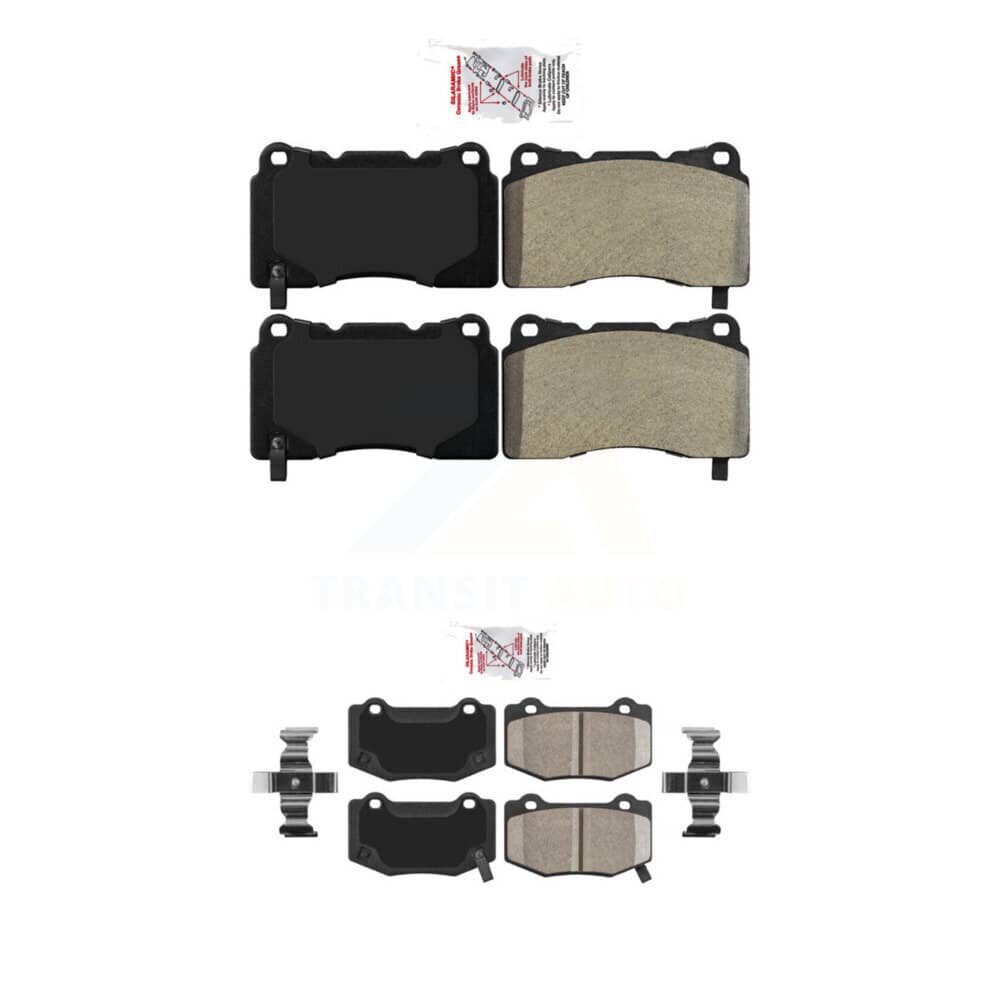 AmeriBRAKES - KNF-100575 - Front and Rear Disc Brake Pad Kits
