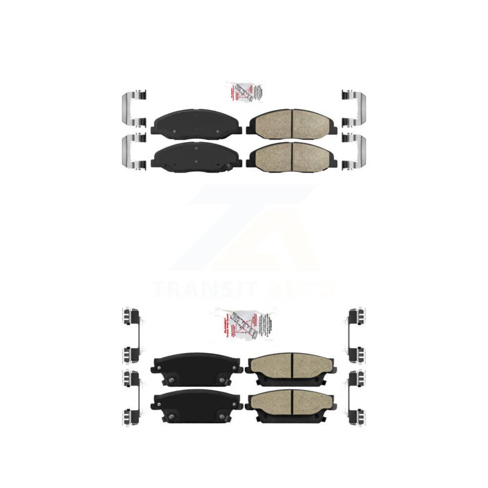 AmeriBRAKES - KNF-100593 - Front and Rear Disc Brake Pad Kits