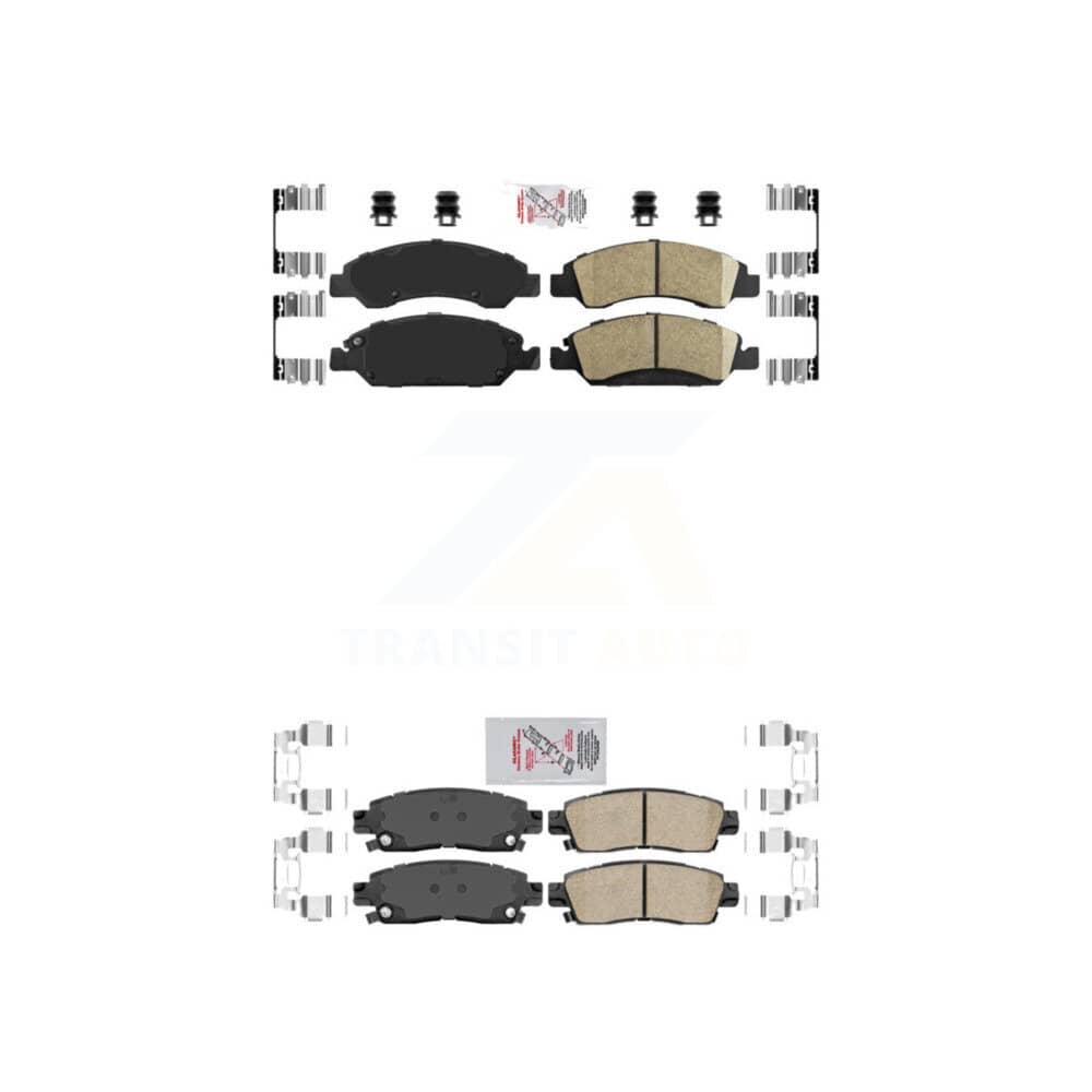 AmeriBRAKES - KNF-100596 - Front and Rear Disc Brake Pad Kits
