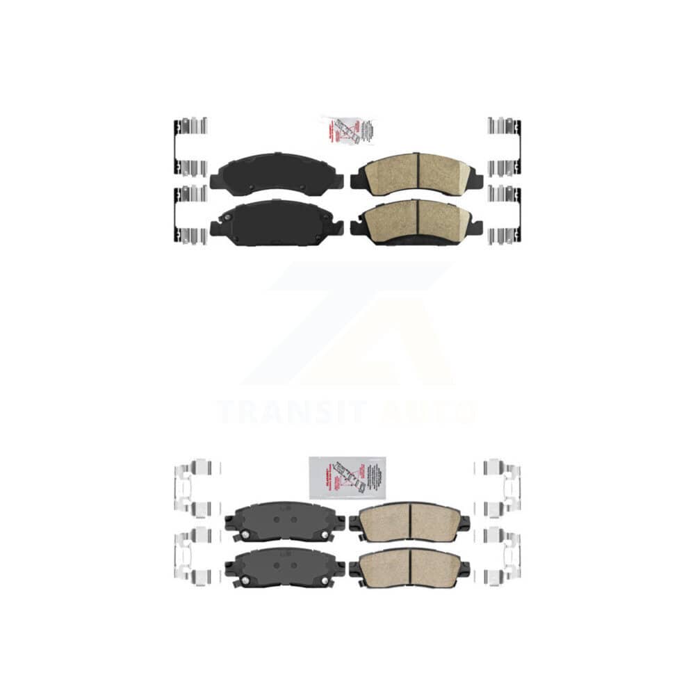 AmeriBRAKES - KNF-100599 - Front and Rear Disc Brake Pad Kits