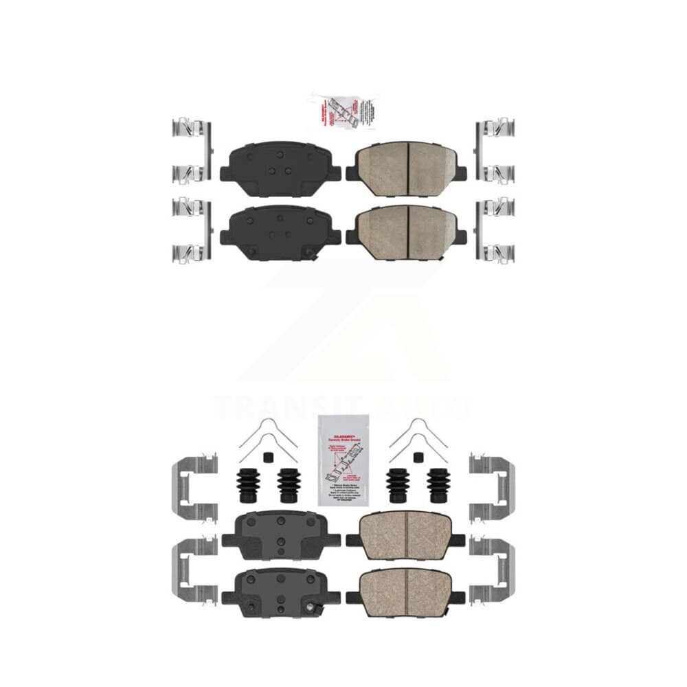 AmeriBRAKES - KNF-100600 - Front and Rear Disc Brake Pad Kits