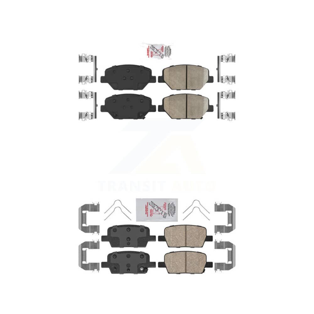 AmeriBRAKES - KNF-100601 - Front and Rear Disc Brake Pad Kits