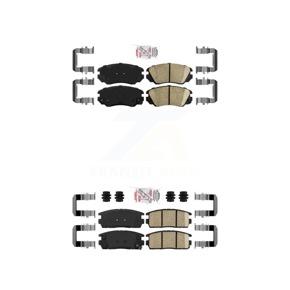 AmeriBRAKES - KNF-100623 - Front and Rear Disc Brake Pad Kits