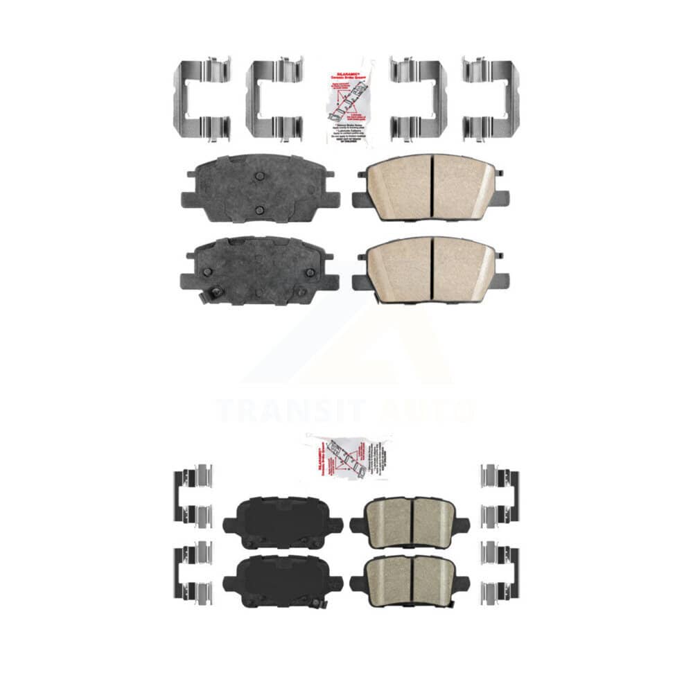AmeriBRAKES - KNF-100626 - Front and Rear Disc Brake Pad Kits