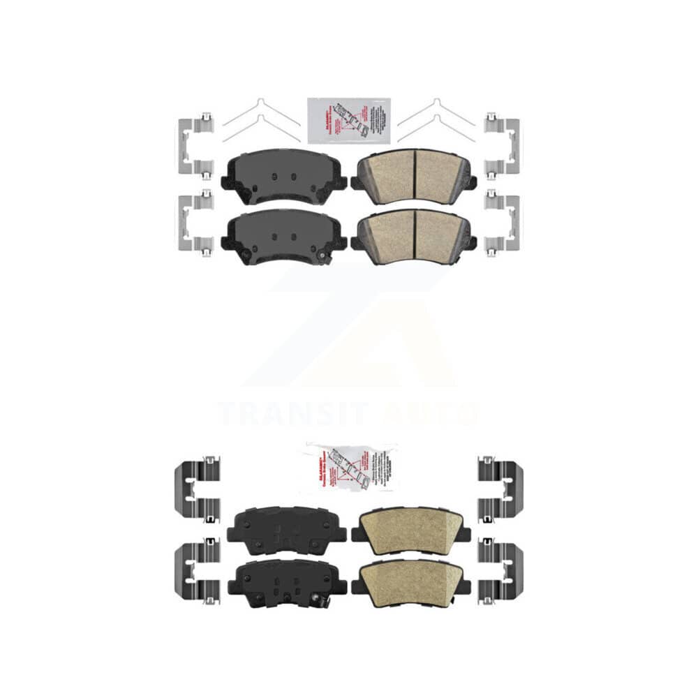 AmeriBRAKES - KNF-100635 - Front and Rear Disc Brake Pad Kits