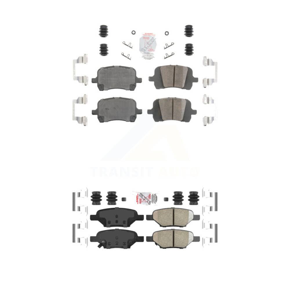 AmeriBRAKES - KNF-100638 - Front and Rear Disc Brake Pad Kits