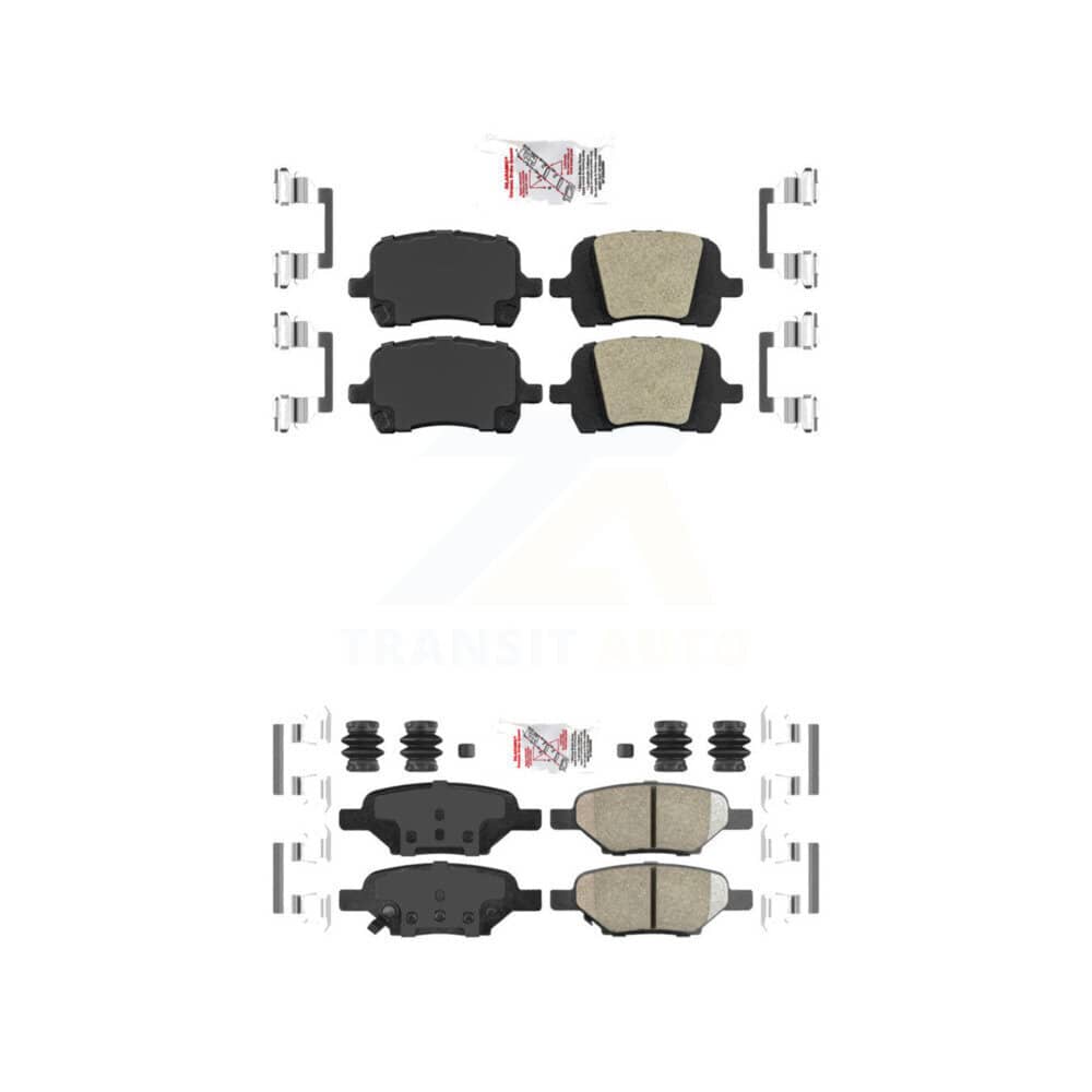 AmeriBRAKES - KNF-100643 - Front and Rear Disc Brake Pad Kits