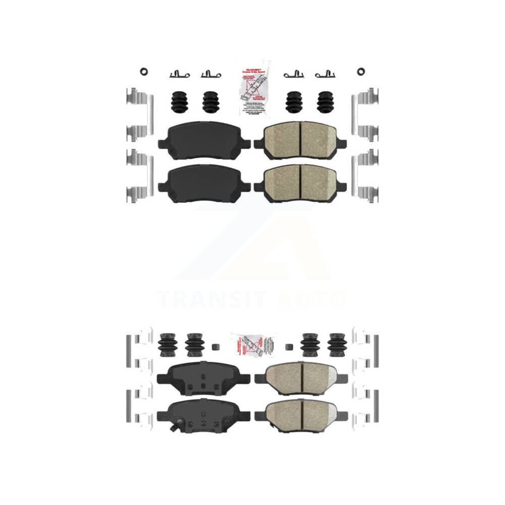 AmeriBRAKES - KNF-100647 - Front and Rear Disc Brake Pad Kits