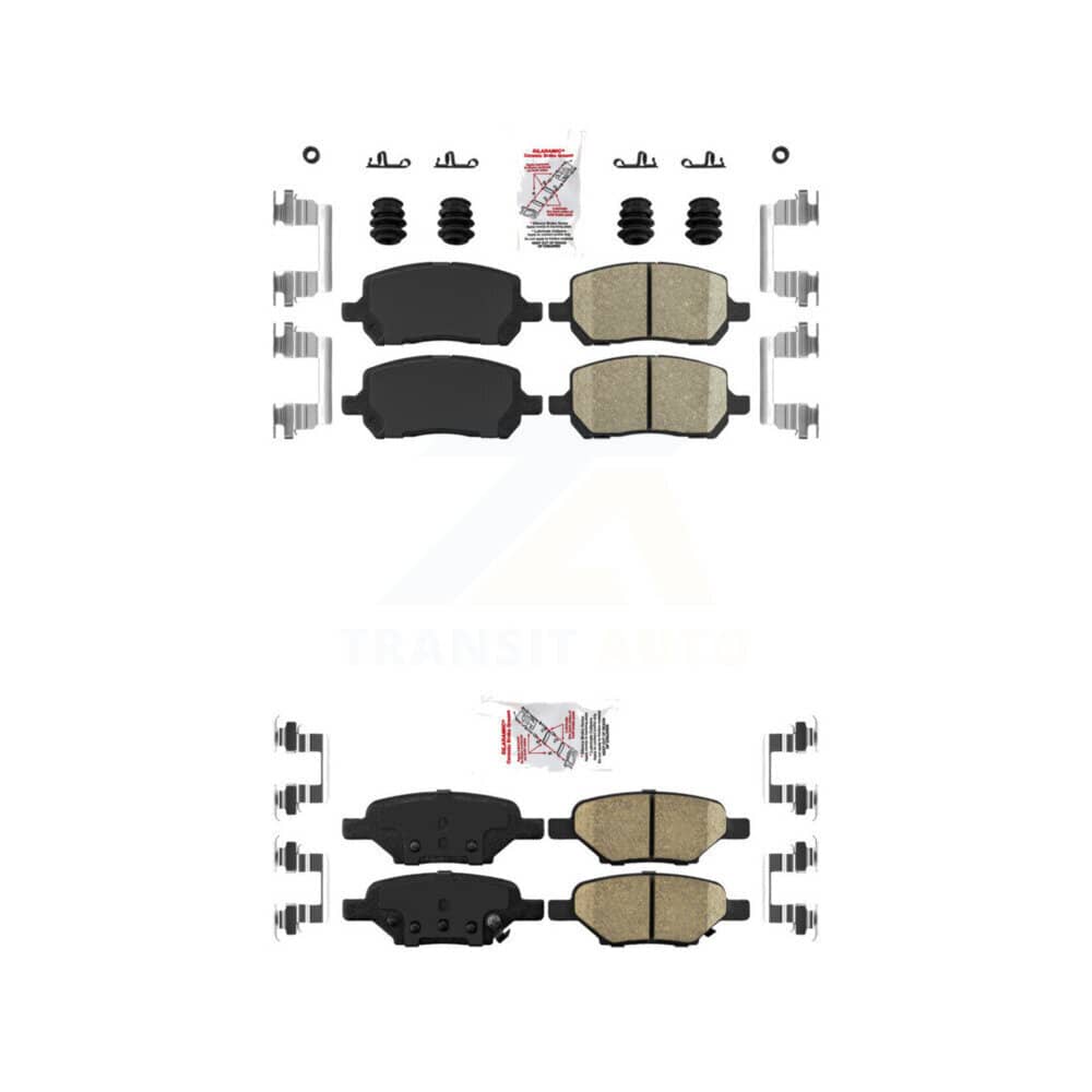 AmeriBRAKES - KNF-100648 - Front and Rear Disc Brake Pad Kits