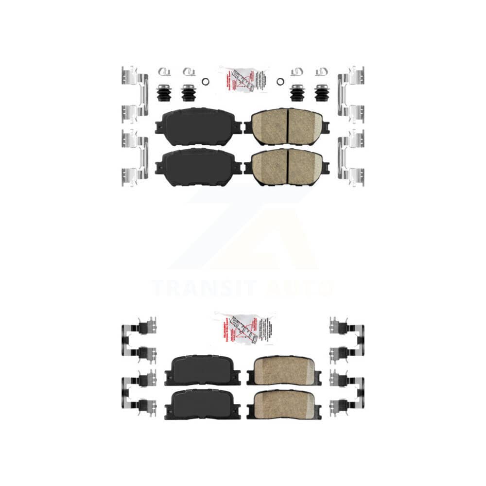 AmeriBRAKES - KNF-100651 - Front and Rear Disc Brake Pad Kits