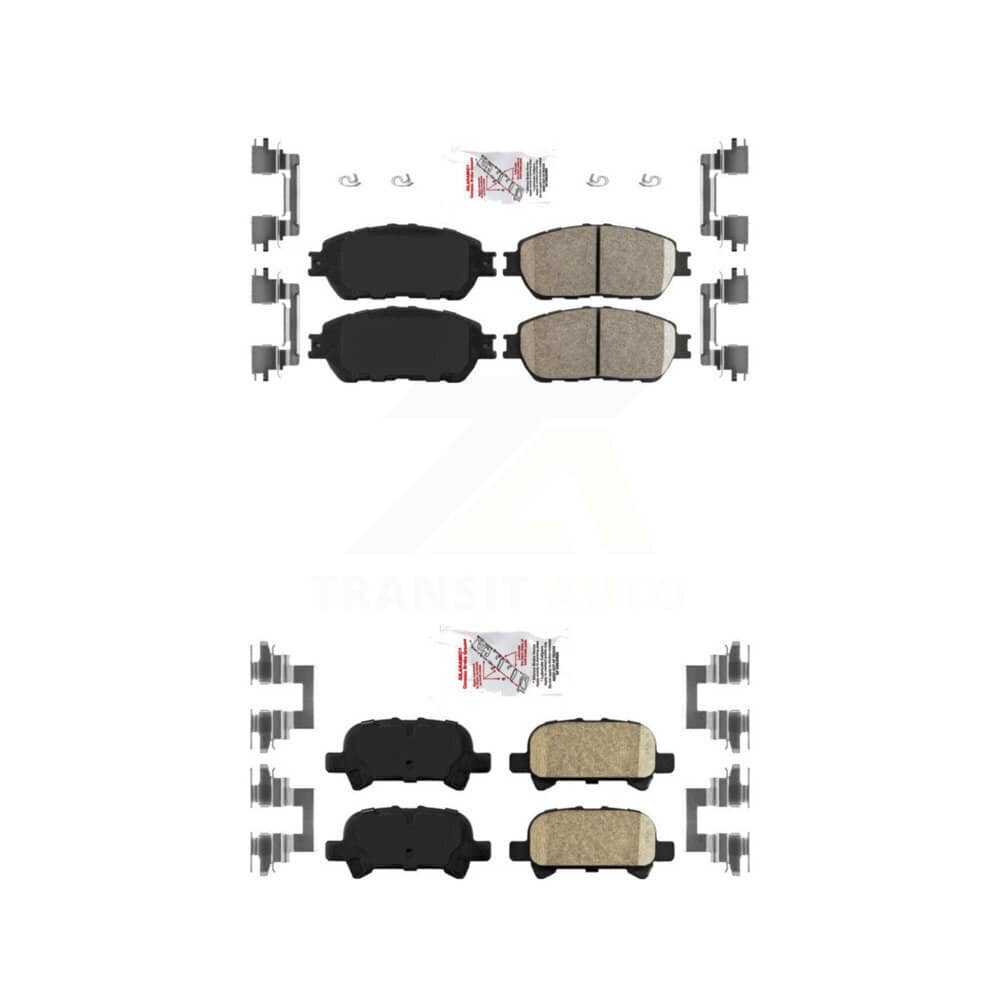 AmeriBRAKES - KNF-100656 - Front and Rear Disc Brake Pad Kits