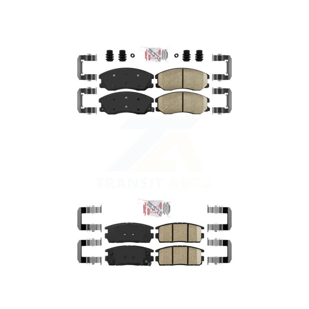 AmeriBRAKES - KNF-100672 - Front and Rear Disc Brake Pad Kits