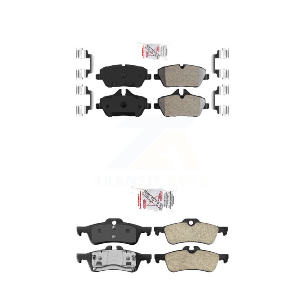 AmeriBRAKES - KNF-100673 - Front and Rear Disc Brake Pad Kits
