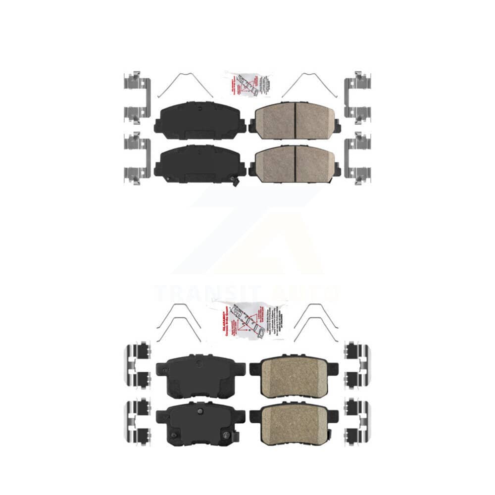 AmeriBRAKES - KNF-100690 - Front and Rear Disc Brake Pad Kits
