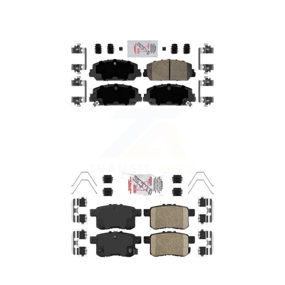 AmeriBRAKES - KNF-100697 - Front and Rear Disc Brake Pad Kits