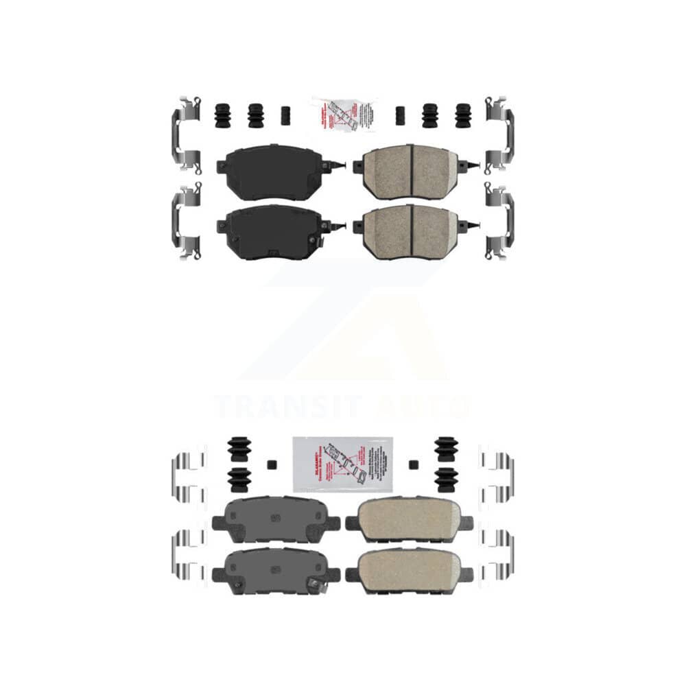 AmeriBRAKES - KNF-100711 - Front and Rear Disc Brake Pad Kits