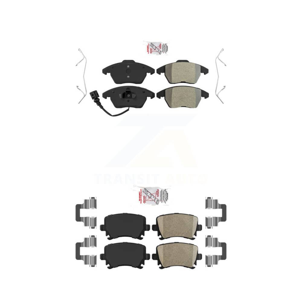 AmeriBRAKES - KNF-100717 - Front and Rear Disc Brake Pad Kits