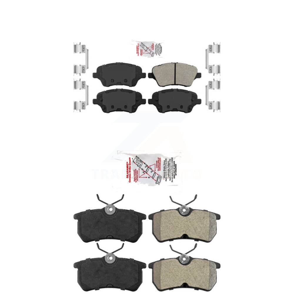 AmeriBRAKES - KNF-100735 - Front and Rear Disc Brake Pad Kits