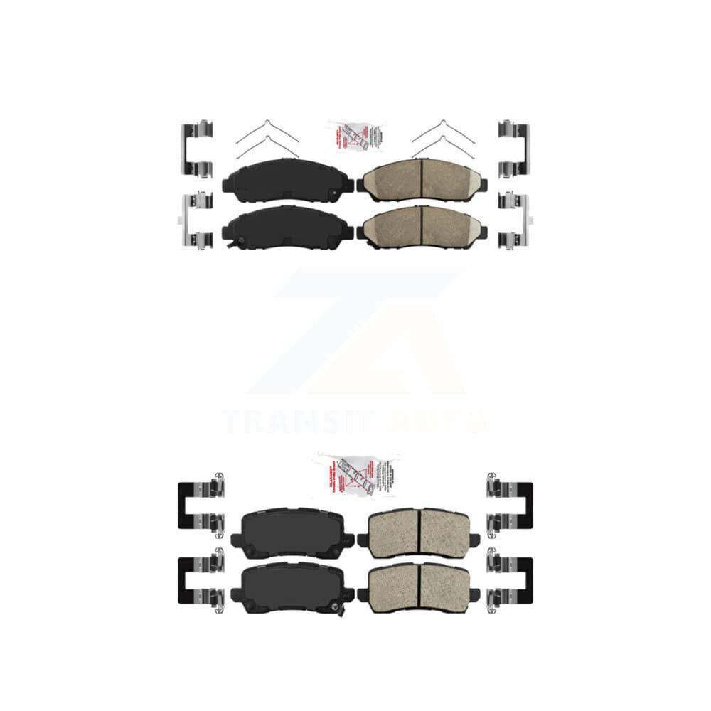 AmeriBRAKES - KNF-100757 - Front and Rear Disc Brake Pad Kits