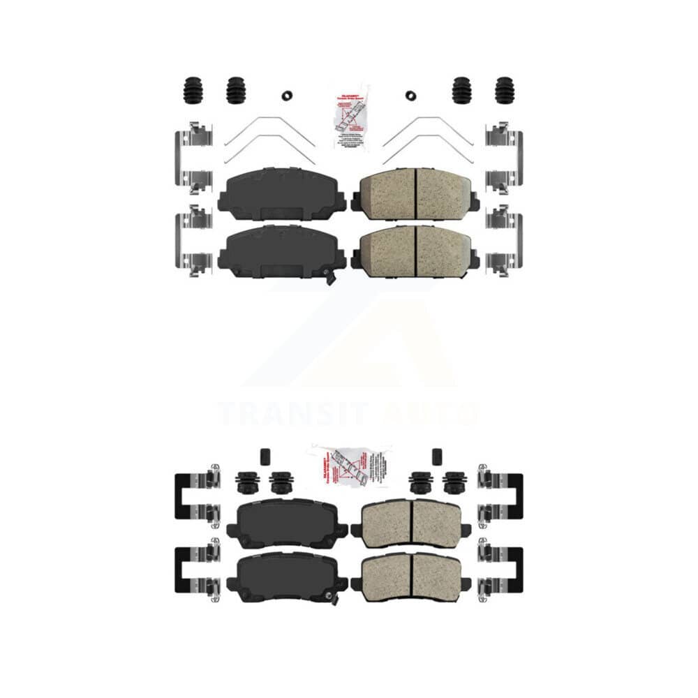 AmeriBRAKES - KNF-100760 - Front and Rear Disc Brake Pad Kits